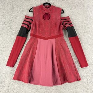 Her Universe Star Wars Ahsoka Tano Dress Women XL Red Cold Shoulder Pockets